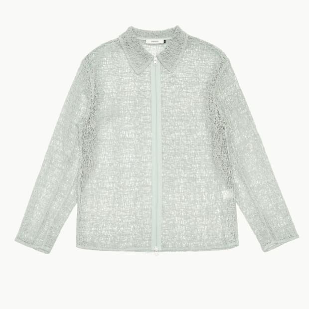 아모멘토 lace zip up shirt M사이즈