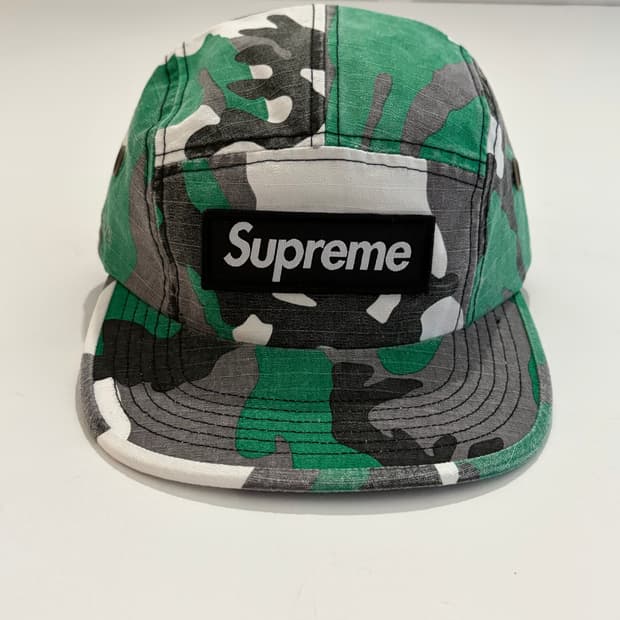 슈프림 밀리터리 캠프캡 그린