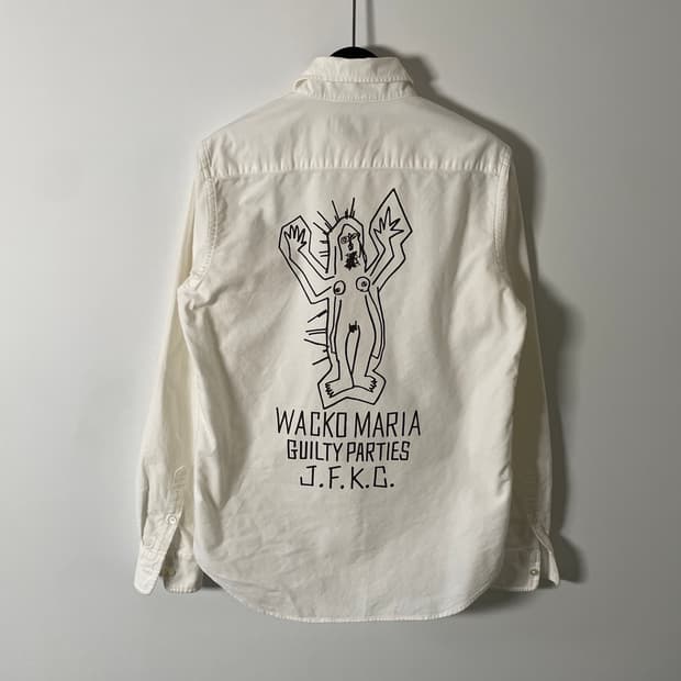 14AW 와코마리아 그래픽 옥스포드 셔츠 (on.621)  