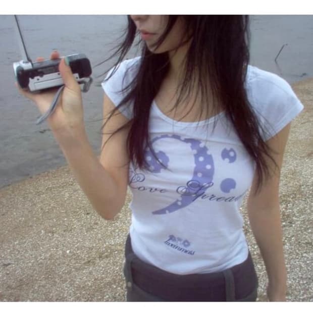 리브인모스 love spread tee 퍼플