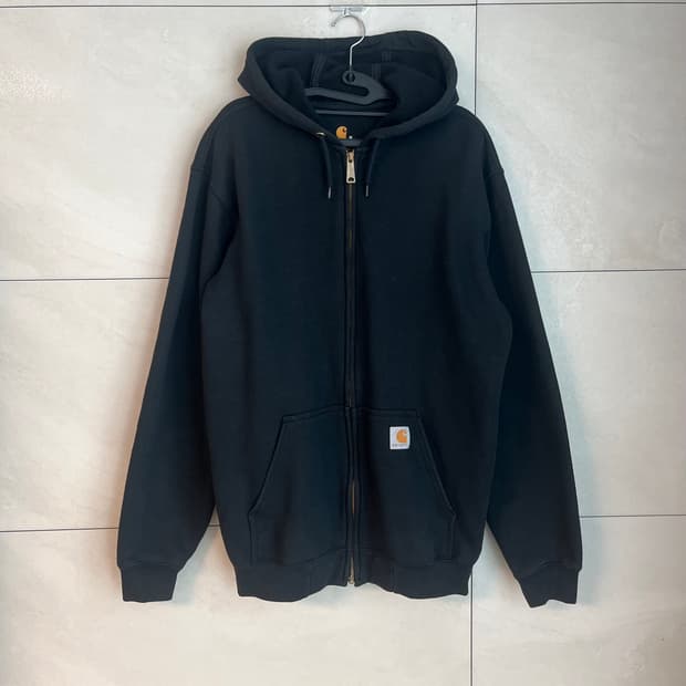 칼하트 오리지널 핏 후드집업 블랙 (M)
