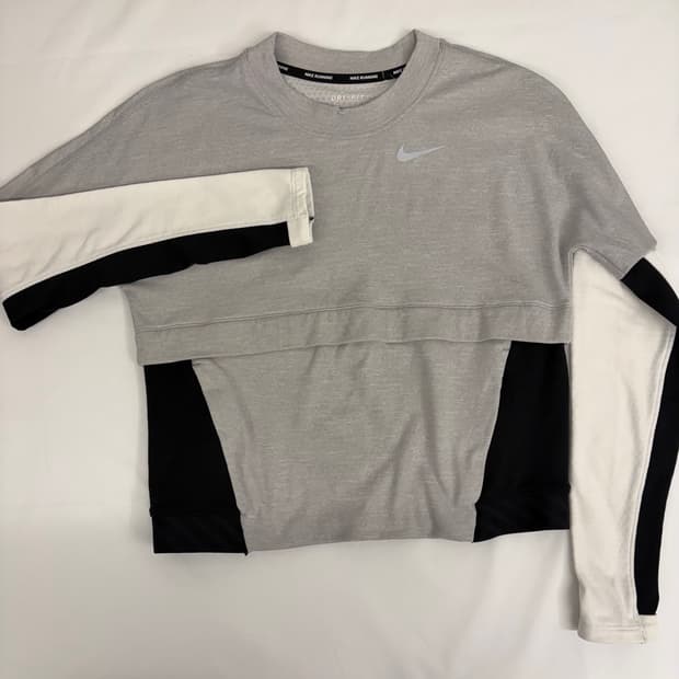 [S] 나이키 러닝 드라이핏 긴팔 티셔츠 회색