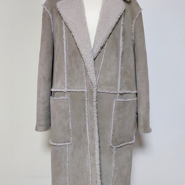 모조에스핀(MOJO.S.PHINE)리얼 롱 무스탕 코트(M)

