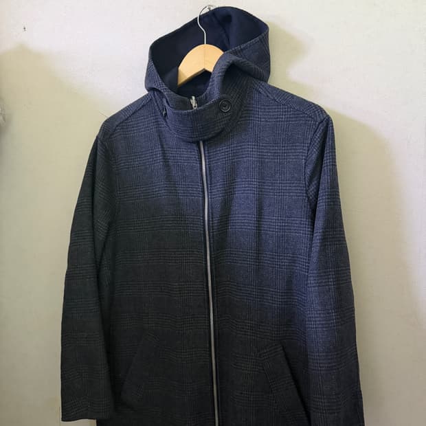 라코스테 리버시블 여성 울 코트 36 (오버핏)