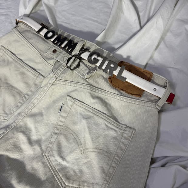 Tommy girl 레더 벨트