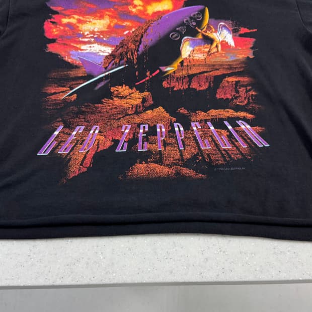 Led Zeppelin 빈티지 밴드 티셔츠 XL
