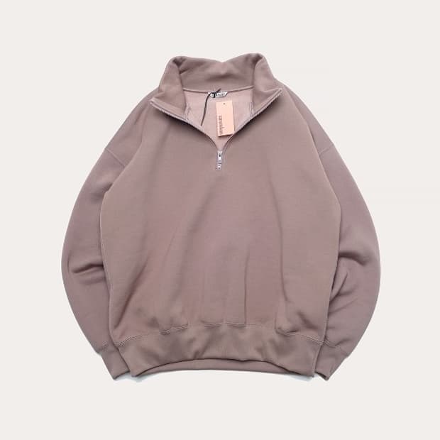 mbaggy polyester sweat zip up