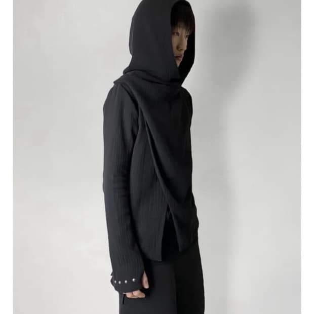 Das Schloss 0030 드레이프 후드 자켓