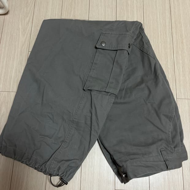 트래블 카고 바지 카고팬츠 카키그레이