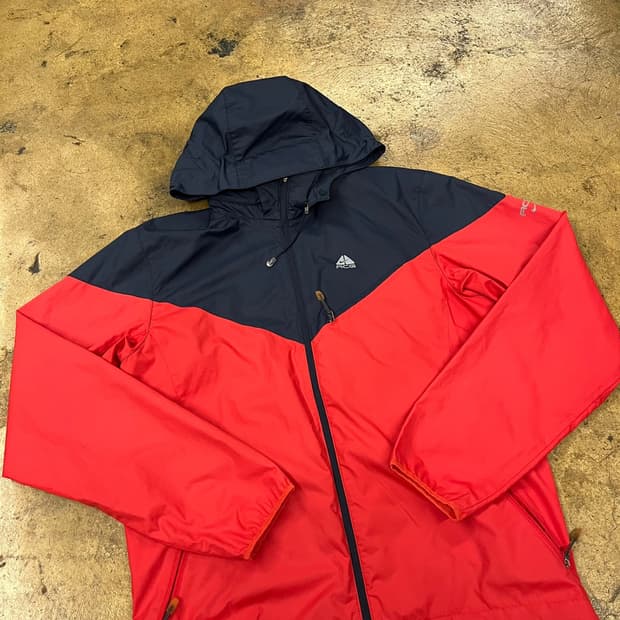 [정품/S,95] 나이키 ACG 후드 바람막이 레드네이비 b14