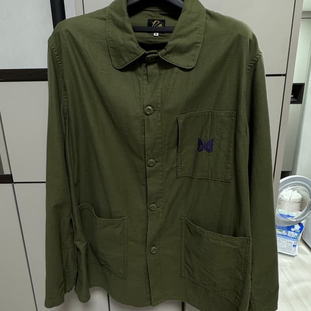 니들스 커버올자켓 백사틴 올리브 M