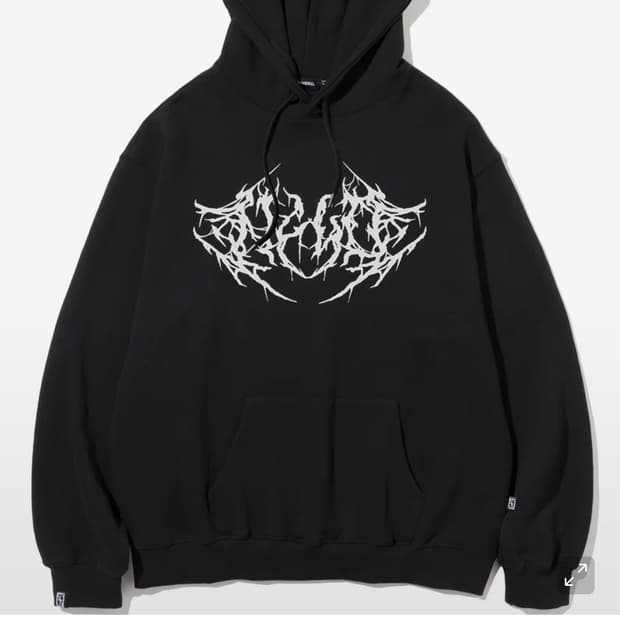 낫포너드 블랙 후드티 