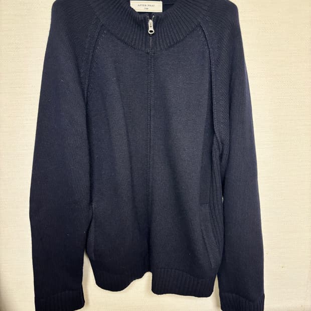애프터프레이 니트 집업 L