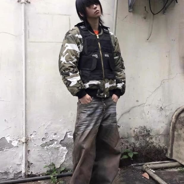 Coucou bebe 방탄조끼 일체형  카모봄버