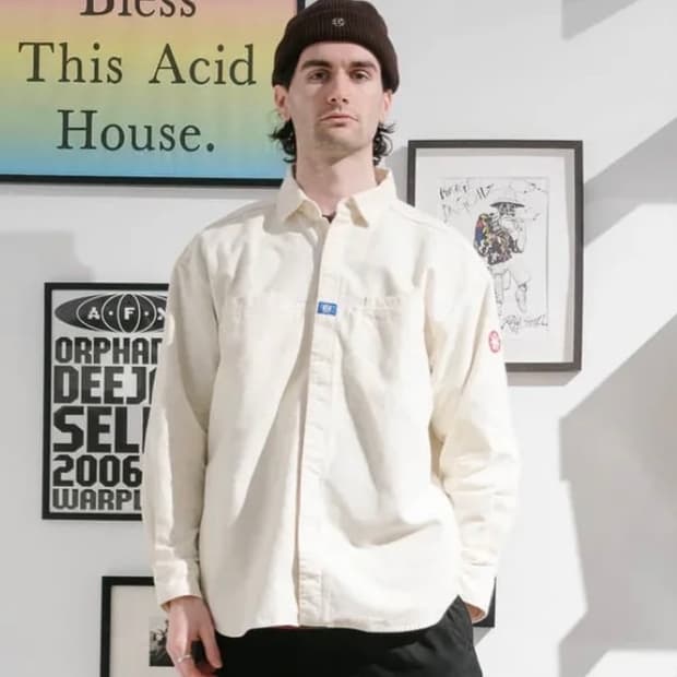 카브엠트 brushed cotton design big shirt XL