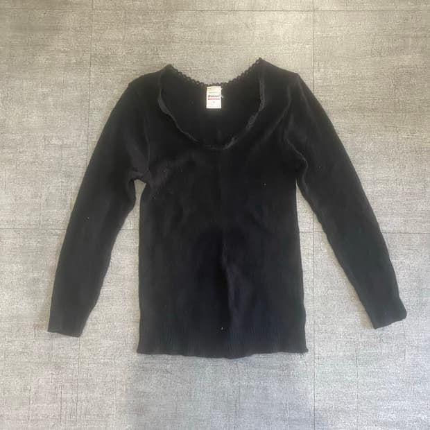 일본빈티지 Damart 핀터깔y2k 긱시크하이틴 딱붙핏 니트스웨터