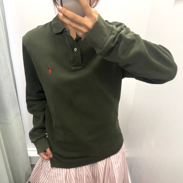 폴로 그린 카라티셔츠