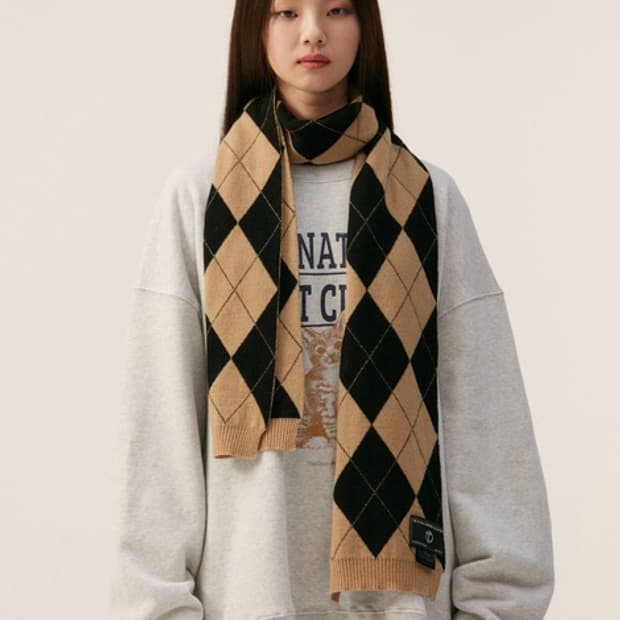 TheOpen Product 더오픈프로덕트 아가일 머플러