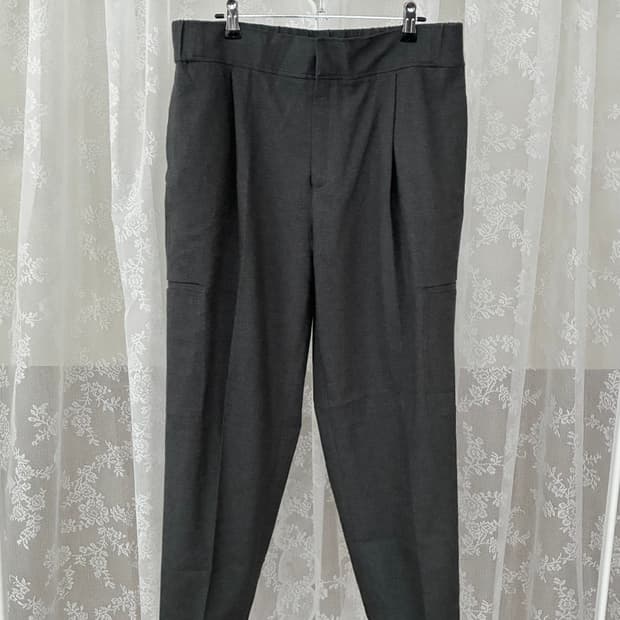 42) 마시모두띠 원턱 슬랙스 팬츠 차콜