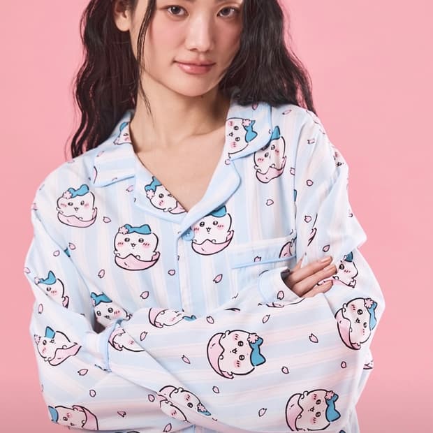 스파오 치이카와 먼작귀 하치와레 가르마 잠옷 