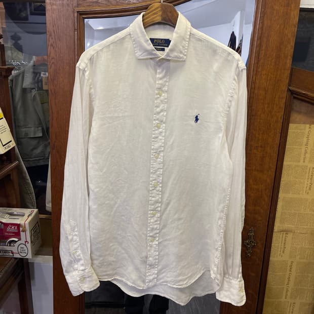 POLO ralph lauren 린넨 화이트셔츠
