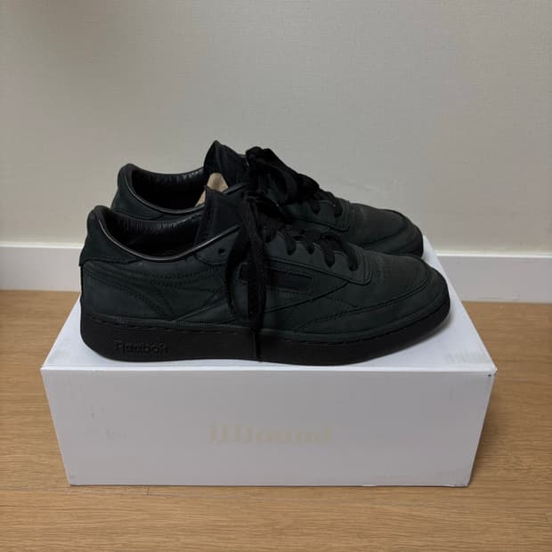 Reebok x JJJJound Club C 85 Triple Black