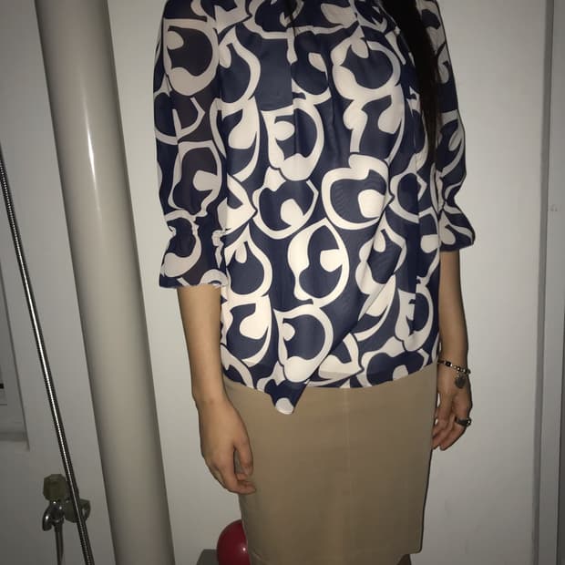 geometric blouse 