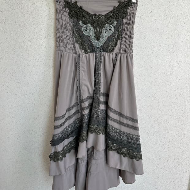 Jpn Vtg 튜브탑 아일렛 드레스