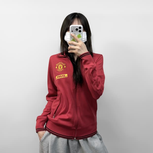 나이키 맨체스터유나이티드 DHL 트랙탑 져지 레드