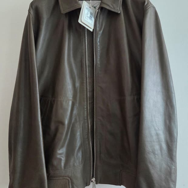 헨리코튼 램스킨 베지터블 레더 블루종 105