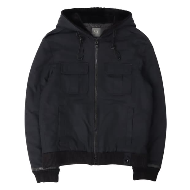 아르마니 익스체인지 더블포켓 후디드 점퍼 자켓