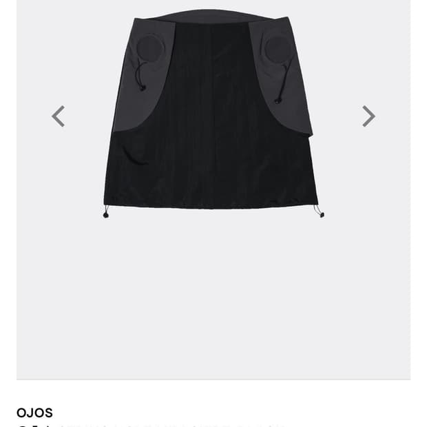 오호스 OJOS String Hole Midi Skirt