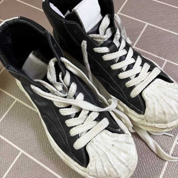 피렌체옴므 블랙 하이탑 스니커즈  270