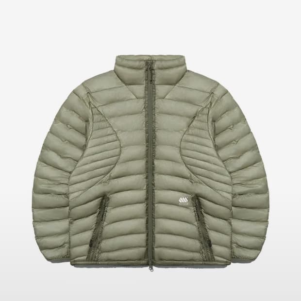 매든 카키색 경량 패딩 (마리포사 라이트 패디드 자켓)m