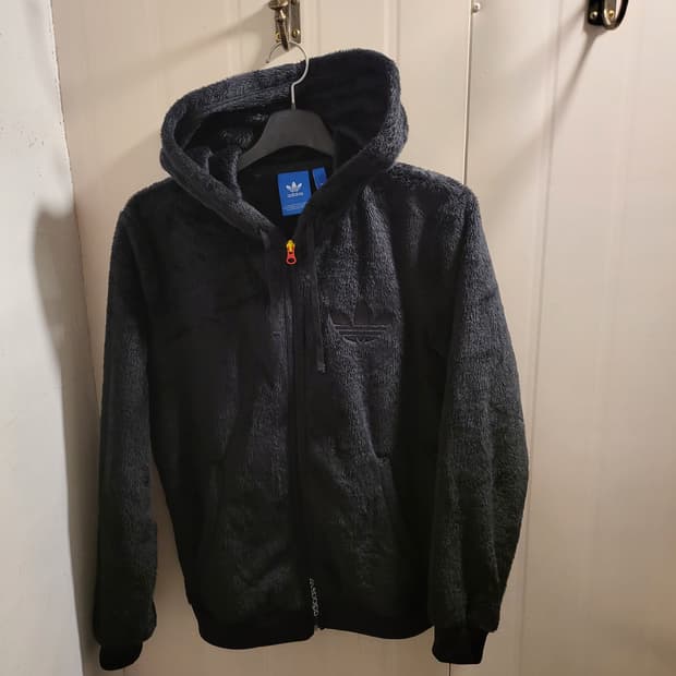 아디다스 플리스 후드 집업
