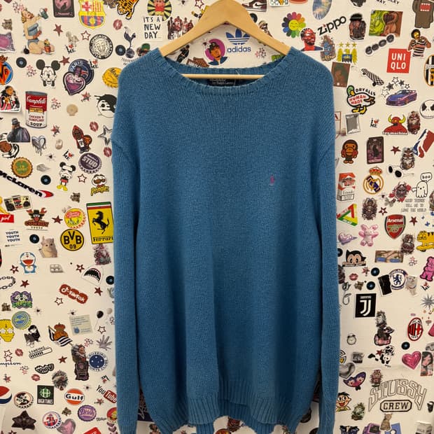 폴로 랄프로렌 헤비 블루 스웨터 니트 XXXL 추천