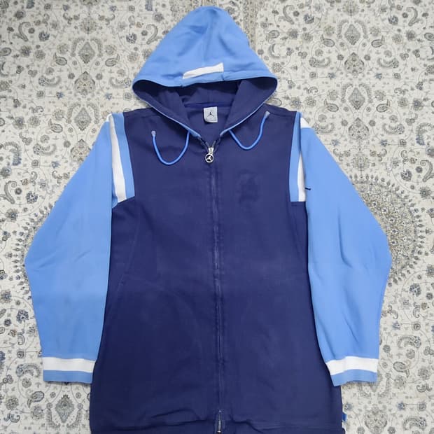 나이키 조던 네이비/블루 후드 집업 M