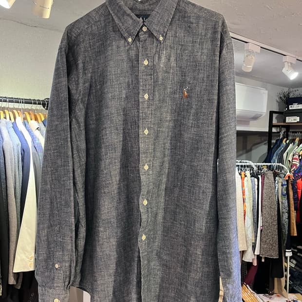 폴로 랄프로렌 샴브레이 버튼다운 셔츠