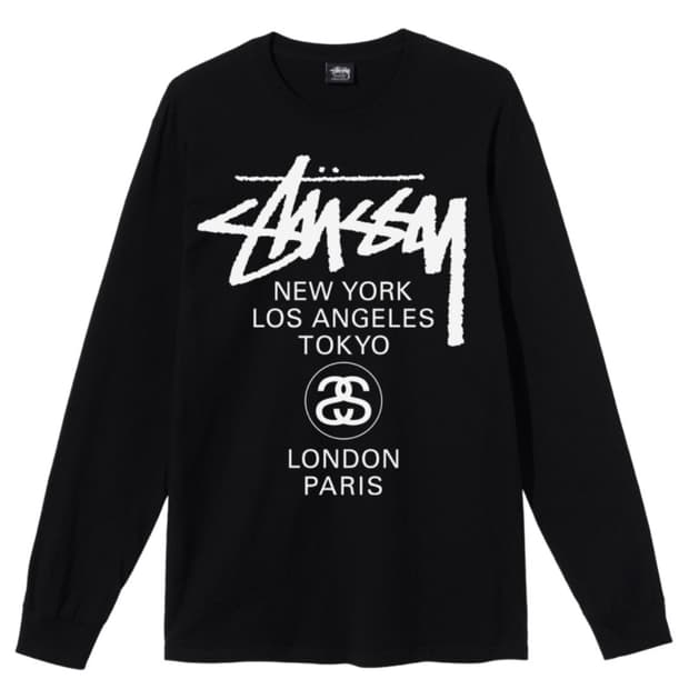 스투시 월드투어 롱슬리브 맨투맨