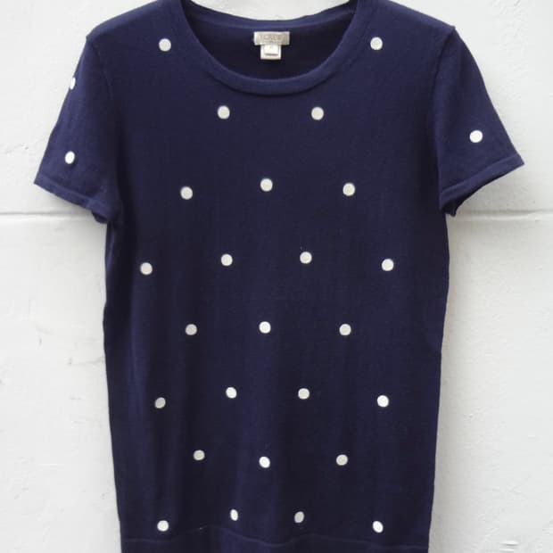 제이크루 반팔니트 도트