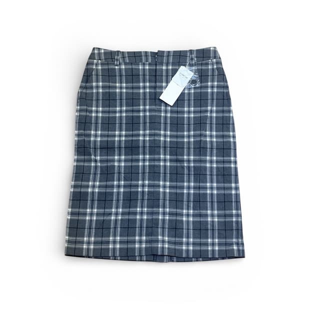 Japan Vintage 체크 미디 스커트