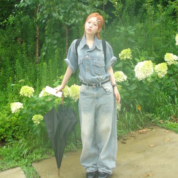 아워캐비넷 셔츠 vint over denim shirts 