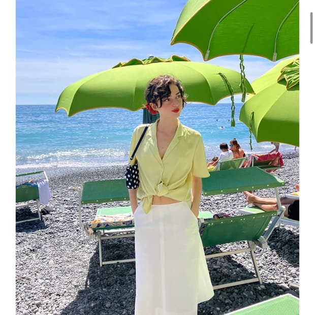 Lo61 마르타 린넨스커트S 택달린새상품