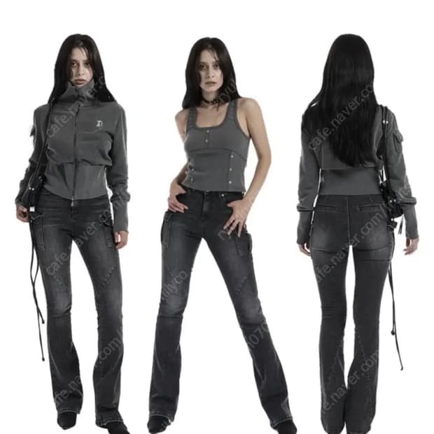 오도어 다크 카고 부츠컷 1사이즈 