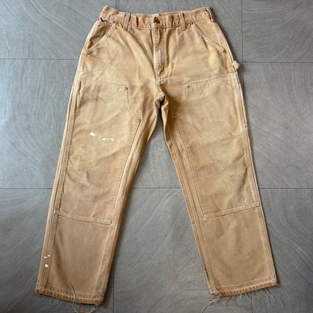 칼하트 정품 브라운 더블니 팬츠 바지