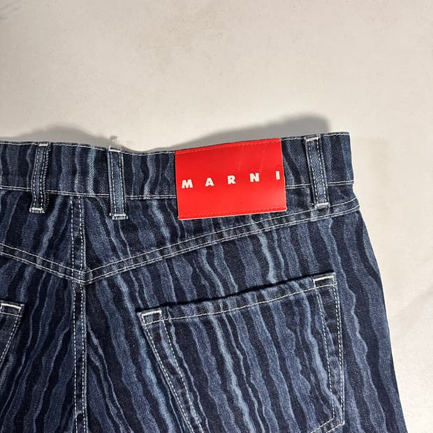 마르니 marni 포니 스트라이프 데님 32