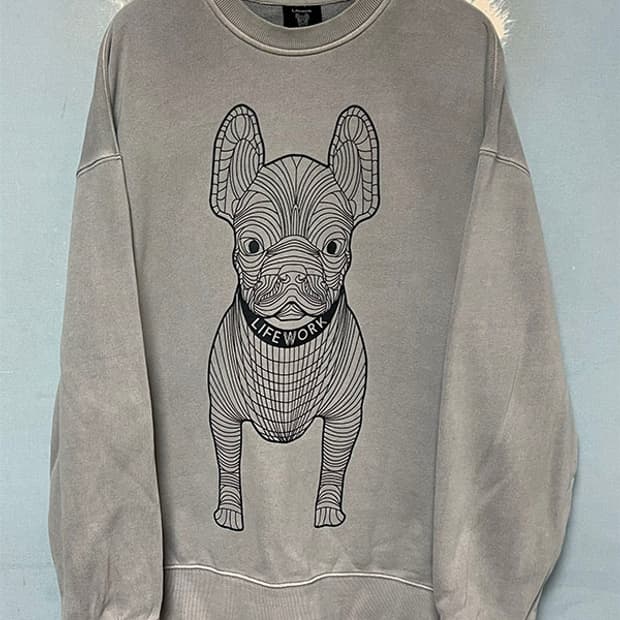 라이프워크 빅라독 남자 맨투맨 피그먼트 오버핏 L 100