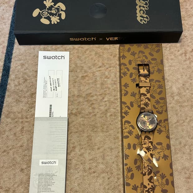 스와치 x 베르디 빅 브론즈 브라운