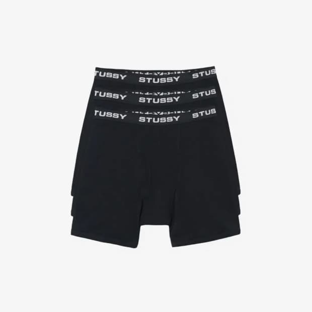 스투시 박서 브리프 블랙 s