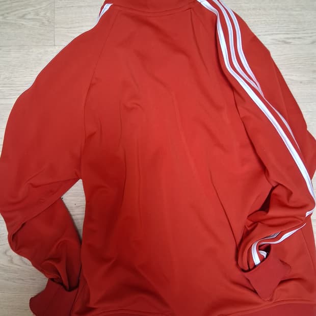 빈티지 아디다스 져지 빨간색